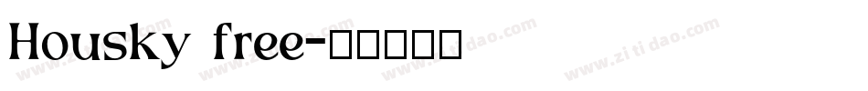 Housky free字体转换